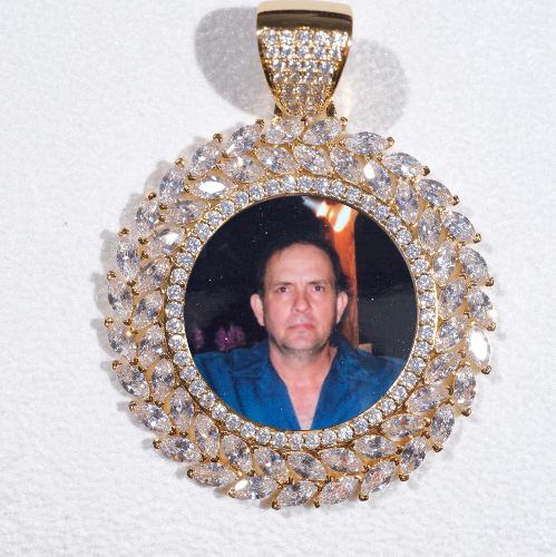 Large 3D Wheat Ear Custom Picture Pendant
