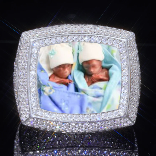 3D CUSTOM PICTURE ICED RING