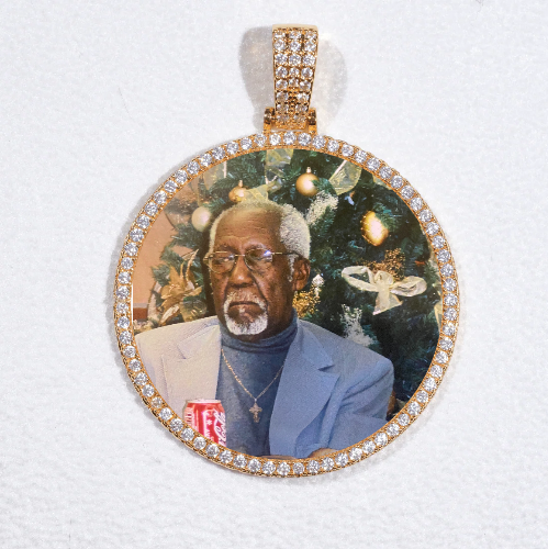 MEDIUM 3D CIRCLE CUSTOM PICTURE PENDANT