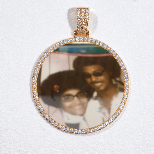 MEDIUM 3D CIRCLE CUSTOM PICTURE PENDANT