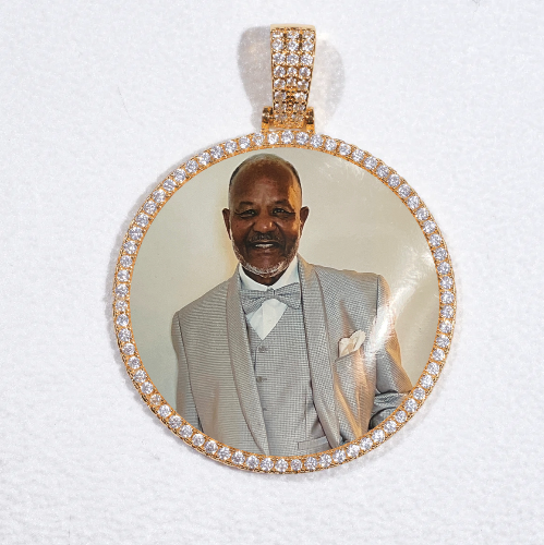 MEDIUM 3D CIRCLE CUSTOM PICTURE PENDANT