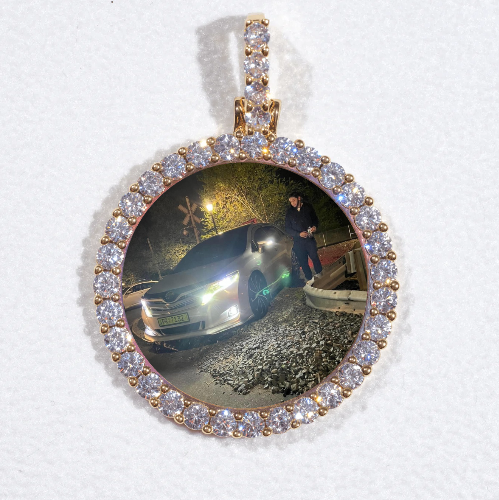 3D CIRCLE CUSTOM PICTURE PENDANT SMALL SIZE