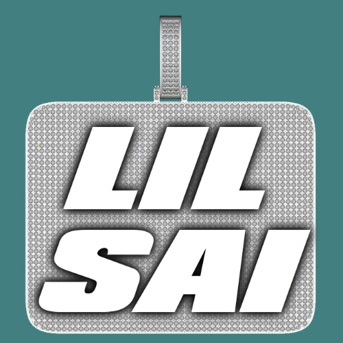 CUSTOM LETTER NECKLACE 3D BIG SQUARE