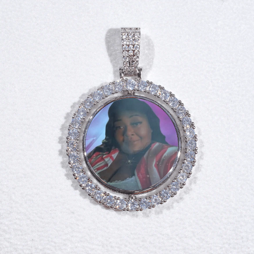 3D Spinning 2-Faced Custom Picture Pendant