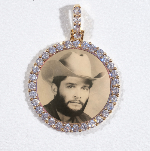 3D CIRCLE CUSTOM PICTURE PENDANT SMALL SIZE