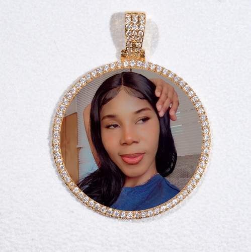 MEDIUM 3D CIRCLE CUSTOM PICTURE PENDANT