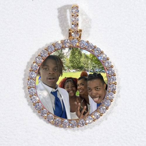 3D CIRCLE CUSTOM PICTURE PENDANT SMALL SIZE