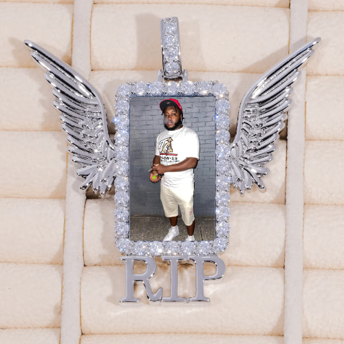 RIP WING 3D CUSTOM PICTURE PENDANT