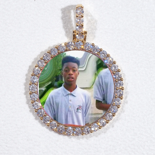 3D CIRCLE CUSTOM PICTURE PENDANT SMALL SIZE