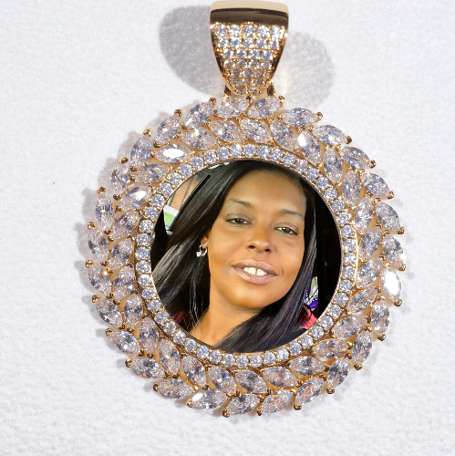 Large 3D Wheat Ear Custom Picture Pendant