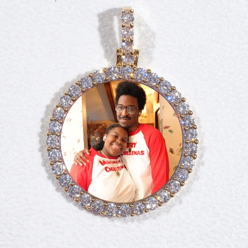 3D CIRCLE CUSTOM PICTURE PENDANT SMALL SIZE