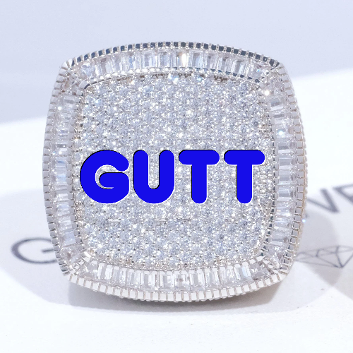 CUSTOM LETTER 3D ICED RING