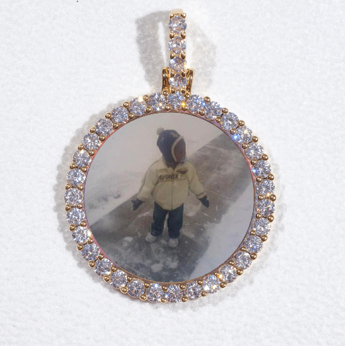 3D CIRCLE CUSTOM PICTURE PENDANT SMALL SIZE