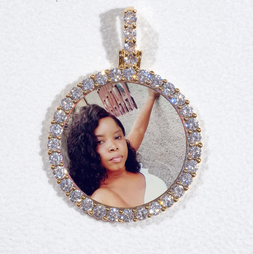 3D CIRCLE CUSTOM PICTURE PENDANT SMALL SIZE