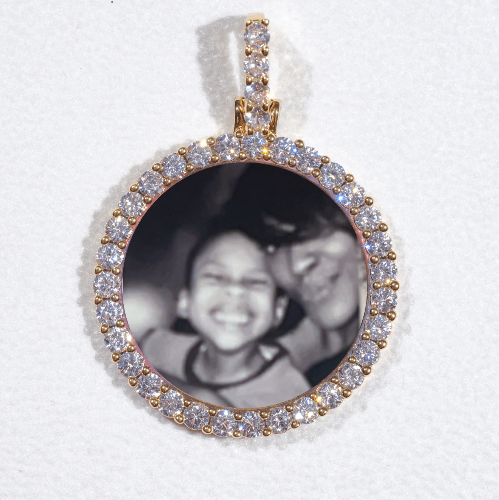 3D CIRCLE CUSTOM PICTURE PENDANT SMALL SIZE