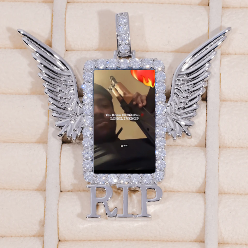 RIP WING 3D CUSTOM PICTURE PENDANT