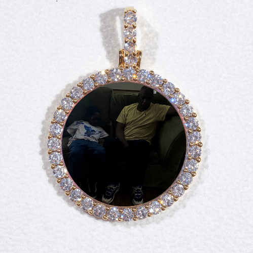 3D CIRCLE CUSTOM PICTURE PENDANT SMALL SIZE