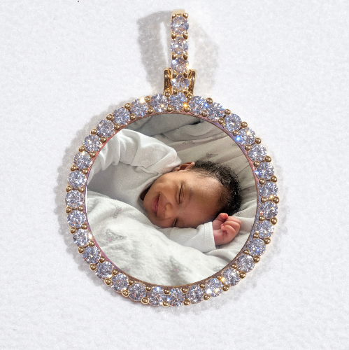3D CIRCLE CUSTOM PICTURE PENDANT SMALL SIZE