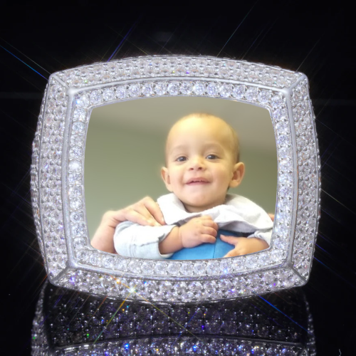 3D CUSTOM PICTURE ICED RING
