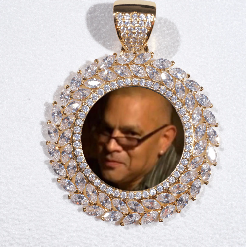 Large 3D Wheat Ear Custom Picture Pendant