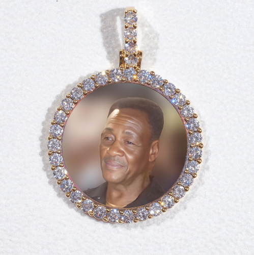 3D CIRCLE CUSTOM PICTURE PENDANT SMALL SIZE