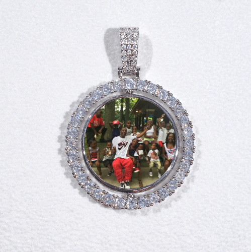 3D Spinning 2-Faced Custom Picture Pendant