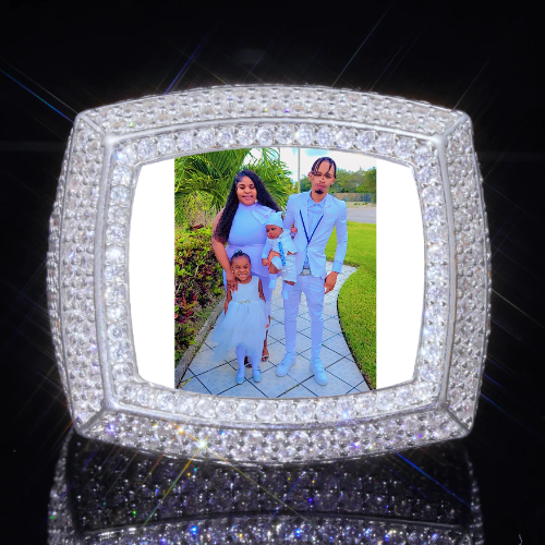 3D CUSTOM PICTURE ICED RING