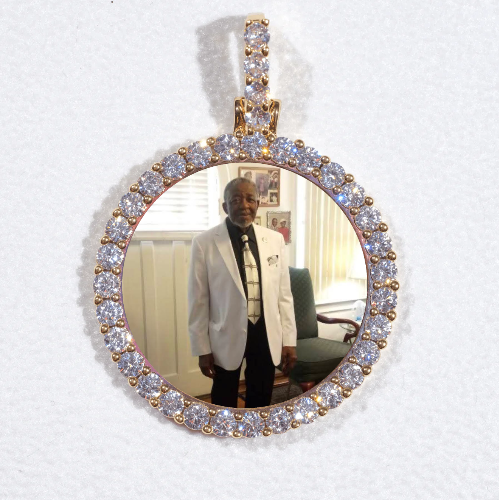 3D CIRCLE CUSTOM PICTURE PENDANT SMALL SIZE