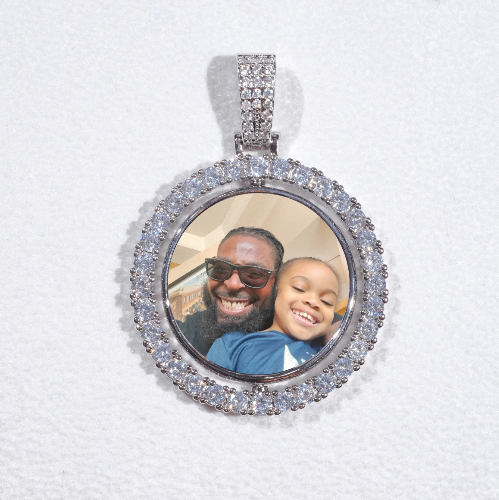 3D Spinning 2-Faced Custom Picture Pendant