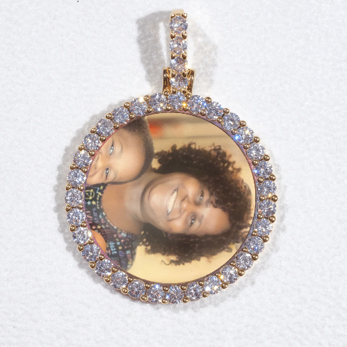 3D CIRCLE CUSTOM PICTURE PENDANT SMALL SIZE