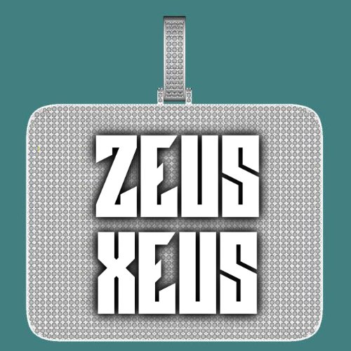 CUSTOM LETTER NECKLACE 3D BIG SQUARE