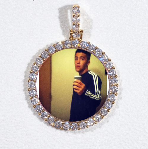 3D CIRCLE CUSTOM PICTURE PENDANT SMALL SIZE