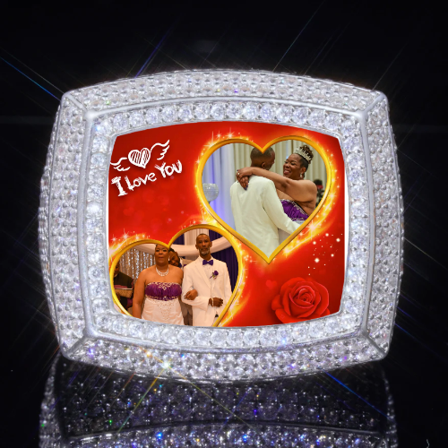 3D CUSTOM PICTURE ICED RING