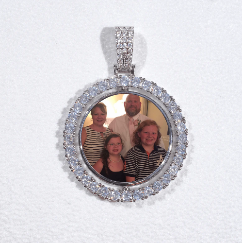 3D Spinning 2-Faced Custom Picture Pendant