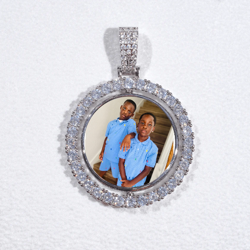 3D Spinning 2-Faced Custom Picture Pendant