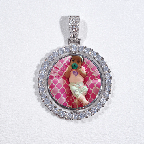 3D Spinning 2-Faced Custom Picture Pendant