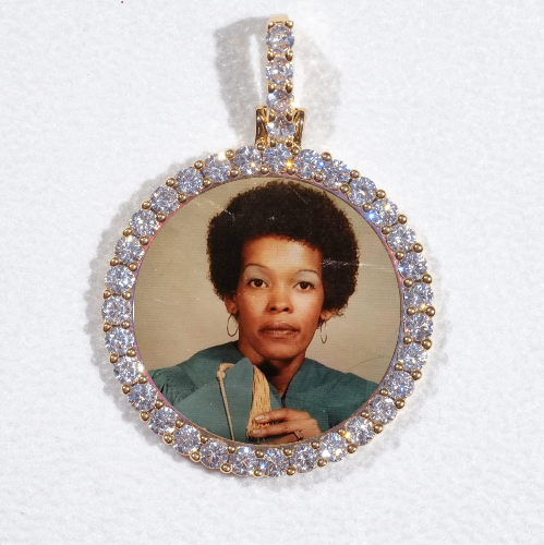 3D CIRCLE CUSTOM PICTURE PENDANT SMALL SIZE