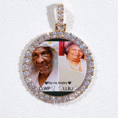 3D CIRCLE CUSTOM PICTURE PENDANT SMALL SIZE