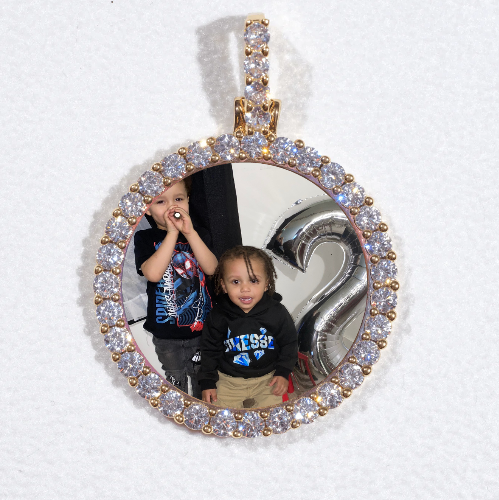 3D CIRCLE CUSTOM PICTURE PENDANT SMALL SIZE