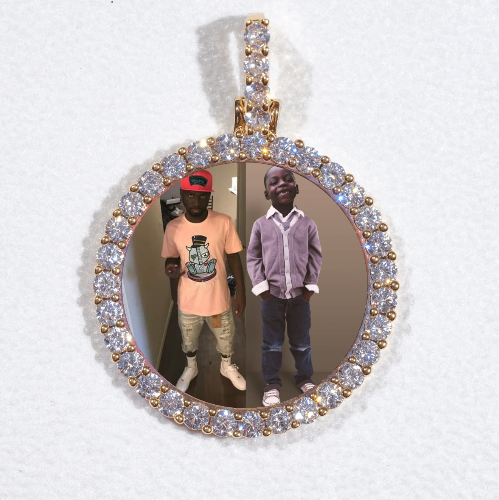 3D CIRCLE CUSTOM PICTURE PENDANT SMALL SIZE