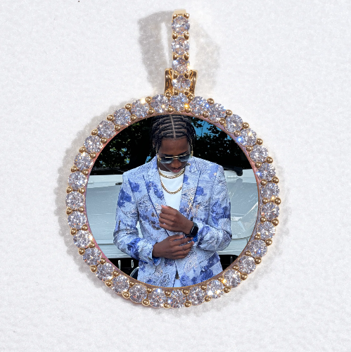 3D CIRCLE CUSTOM PICTURE PENDANT SMALL SIZE