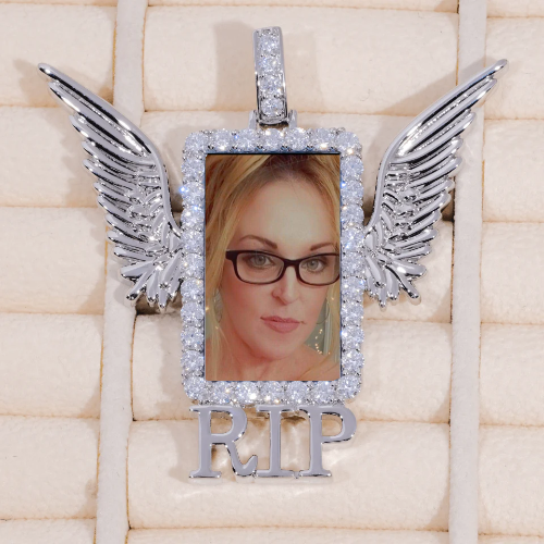 RIP WING 3D CUSTOM PICTURE PENDANT