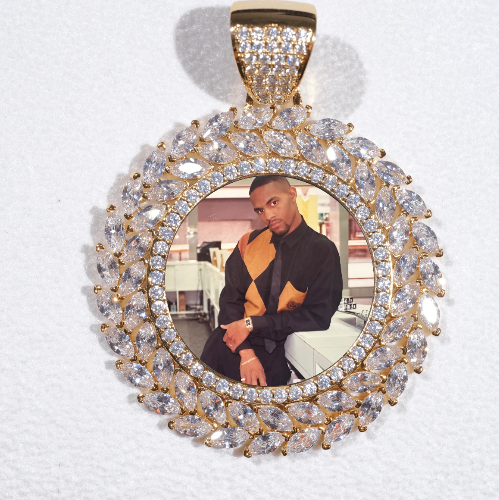 Large 3D Wheat Ear Custom Picture Pendant