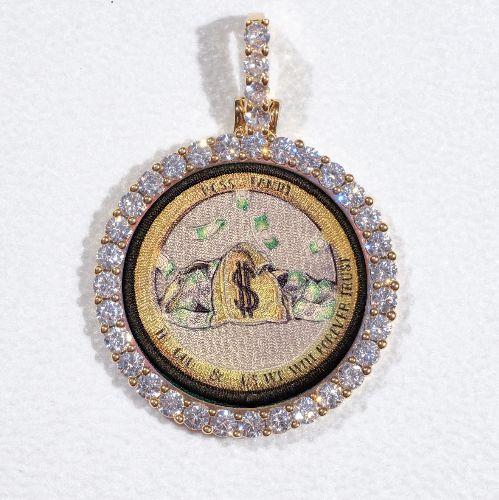 3D CIRCLE CUSTOM PICTURE PENDANT SMALL SIZE