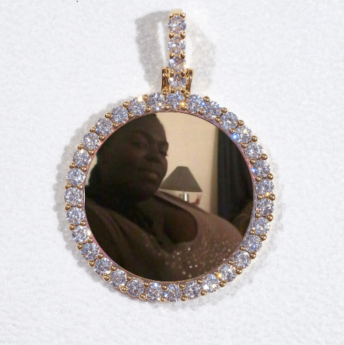 3D CIRCLE CUSTOM PICTURE PENDANT SMALL SIZE