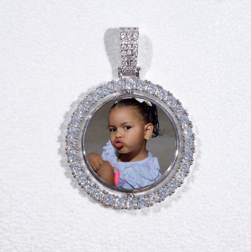 3D Spinning 2-Faced Custom Picture Pendant