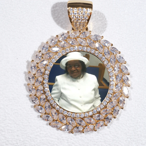 Large 3D Wheat Ear Custom Picture Pendant