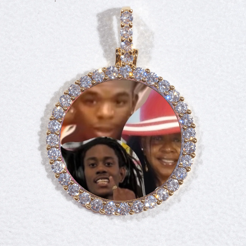 3D CIRCLE CUSTOM PICTURE PENDANT SMALL SIZE