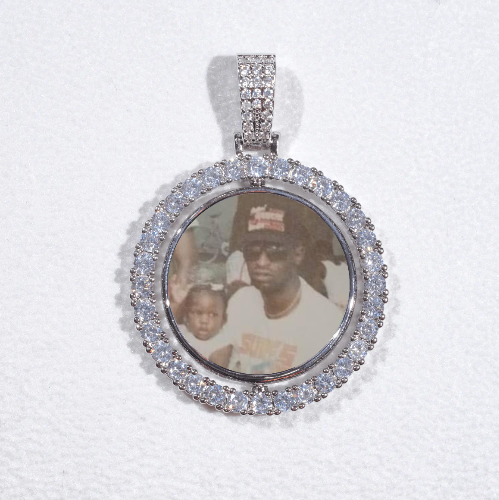 3D Spinning 2-Faced Custom Picture Pendant