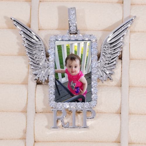 RIP WING 3D CUSTOM PICTURE PENDANT